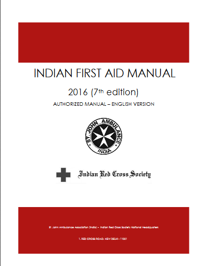 Indian First Aid Manual -2016