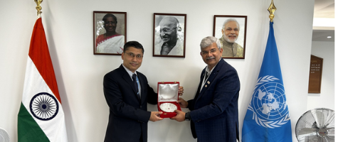 Dr. Anant Pandhare, Vice Chairman, IRCS with Permanent Representative of India to the United Nations in Geneva