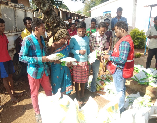Distribution of seeds in Odisha by IRCS
