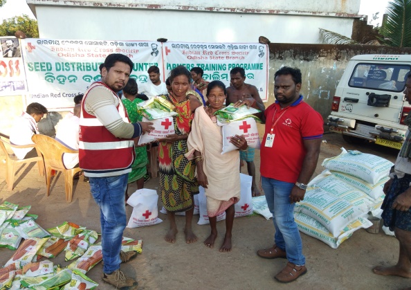 Distribution of seeds in Odisha by IRCS
